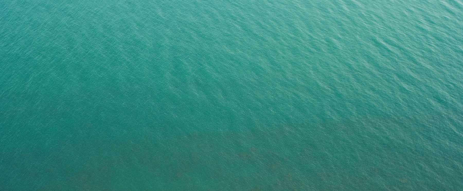 Open turquoise sea, film photograph